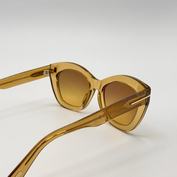 Tom Ford Sunglasses Linda-02 TF1285 45B Light Brown Butterfly Brown Lens 53mm main image 14